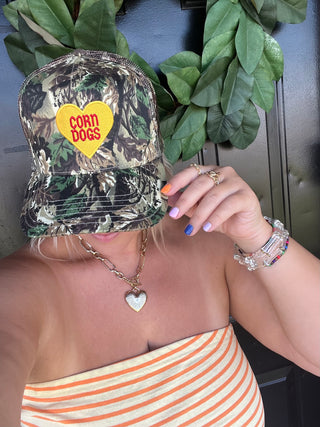 corn dogs have my heart trucker hat