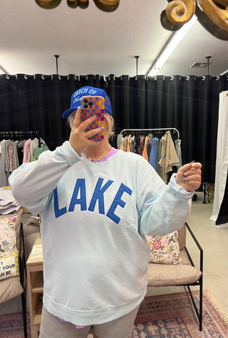 lake polka dot sweatshirt of the season