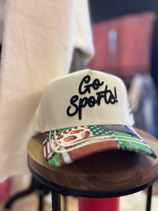 go sports trucker hat