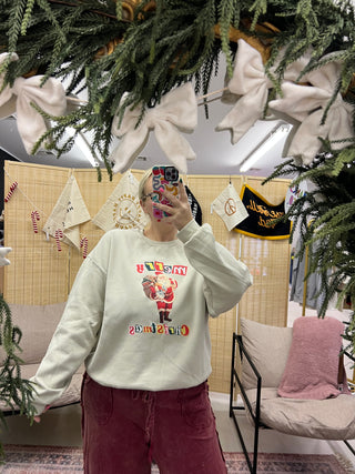 merry Christmas vintage Santa sweatshirt