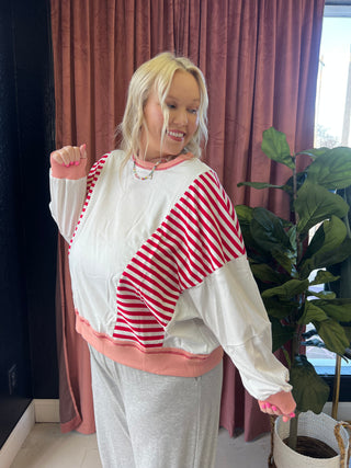 never better striped top