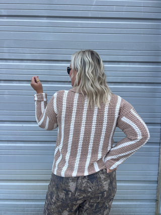 mocho cocoa cozy cardigan top