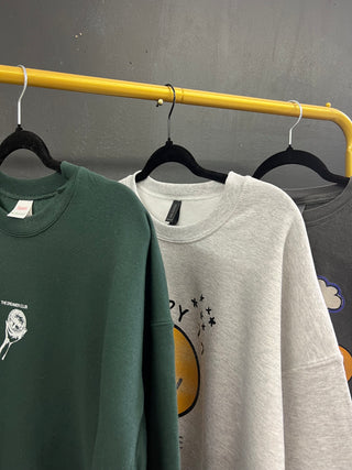 happy to be here sweatshirt