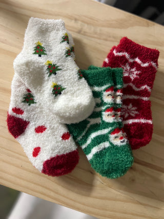 christmas cozy toddler sock 4 pack bundle