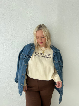 coffee club sweatshirt