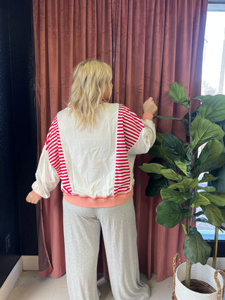 never better striped top