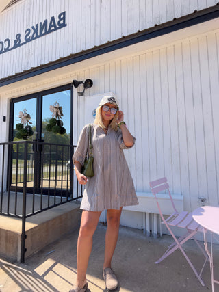 so so thankful gingham dress