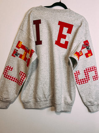 chiefs varisty multi back sweatshirt