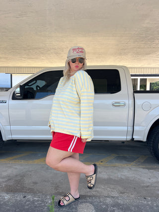 I see clearly now striped top