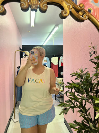 Colorful vacay tank top
