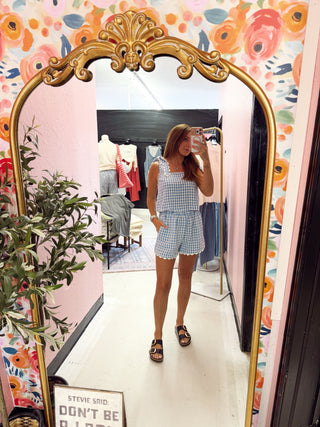 see me go gingham set