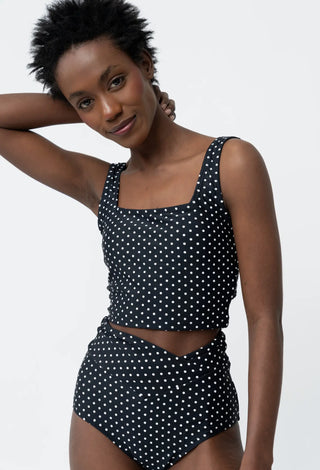 miss miss polka dot swim top