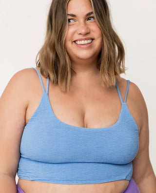 no blues double strap swim top