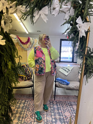 stand out printed vest