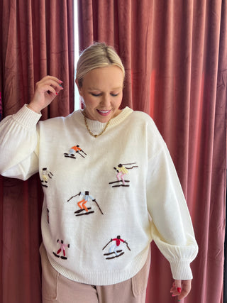 hit the slopes sweater