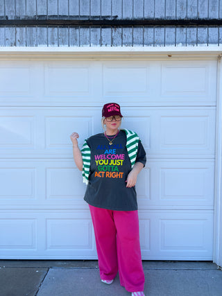 all y’all are welcome but graphic tee