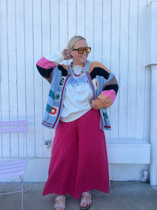 the the it girl colorful knit cardigan