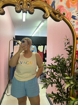 Colorful vacay tank top