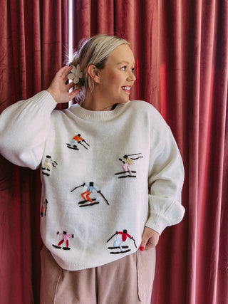 hit the slopes sweater