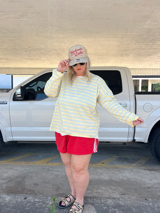 I see clearly now striped top