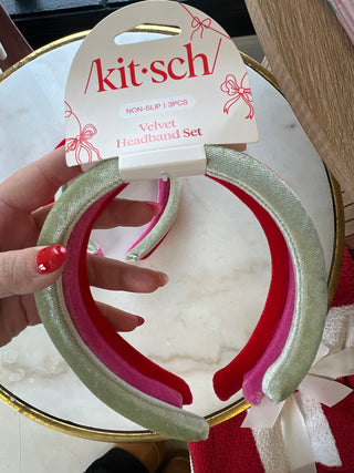 velvet headband set - kitsch