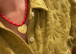 venice rope heart necklace