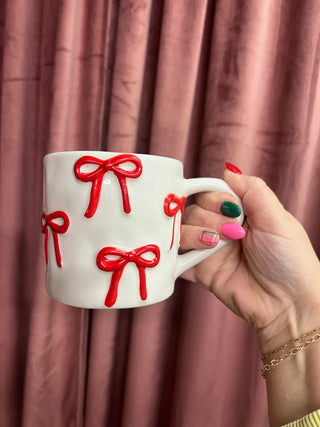 merry me bow mug