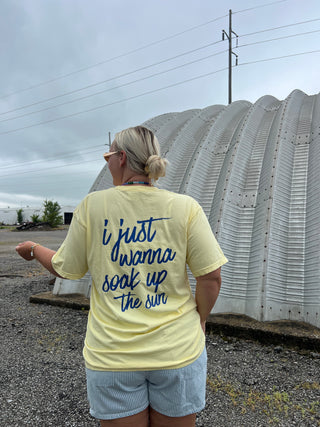 soak up the sun graphic tee