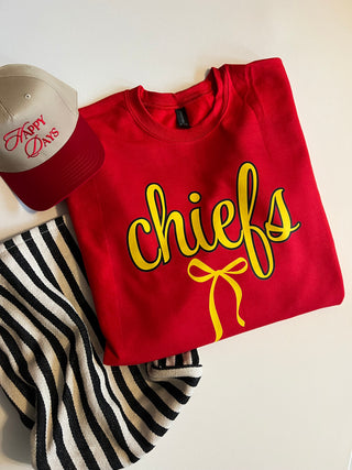 put a bow on it chiefs sweatshirt