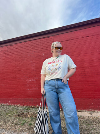 baseball social club graphic tee