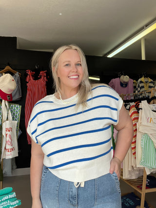 always on the go striped top