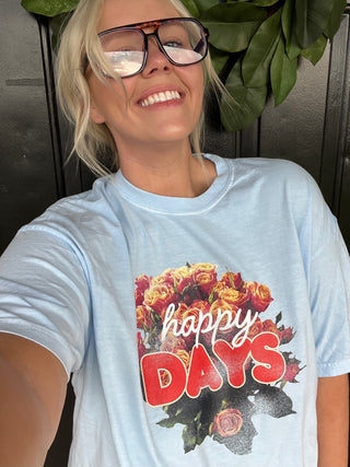 happy days pleass graphic tee