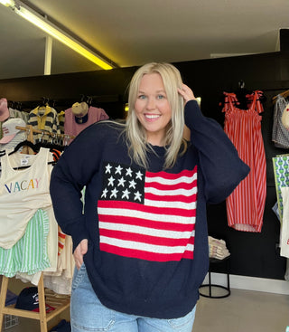 oh the usa flag sweater