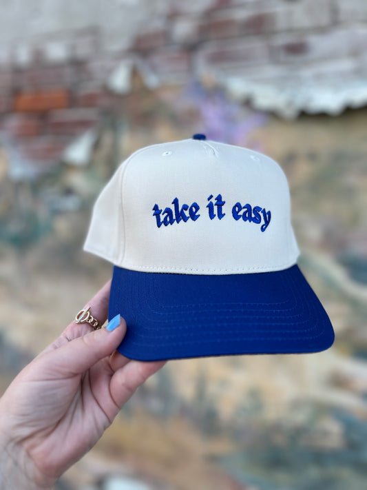 take it easy trucker hat