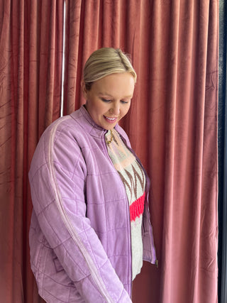lay me there lilac jacket