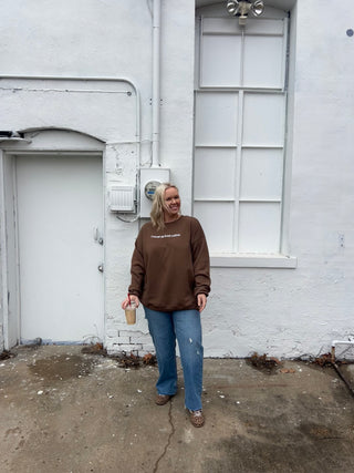 i need an iced coffee sweatshirt