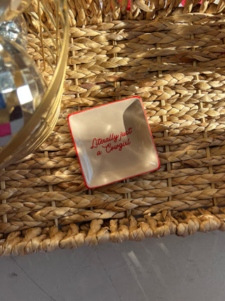 square trinket tray literally just a cowgirl