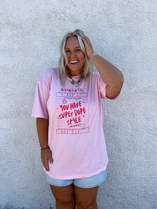 dope style baks & co graphic tee