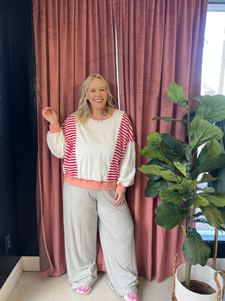 never better striped top