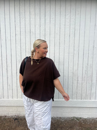 keep it cozy brown top