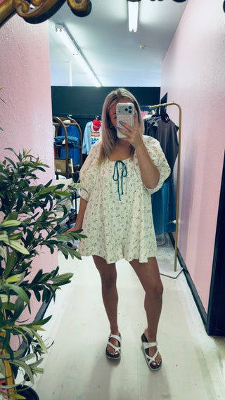 through a field floral romper