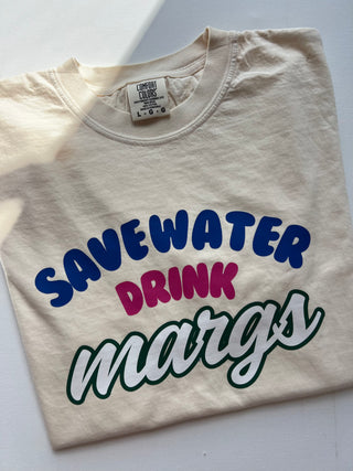 save water drink margs graphic tee