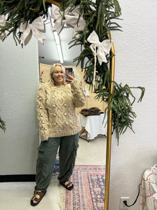 coziest knit sweater