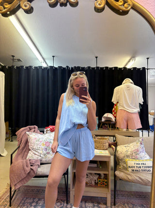 the dreamer coast blue cotton set