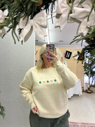 bows and trees sweatshirt