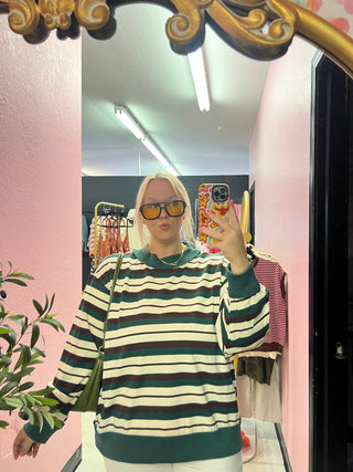 full of life striped terry sweatshirt