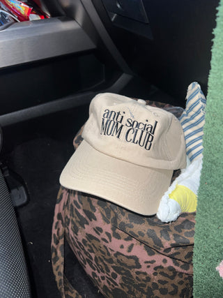 anti social mom club hat