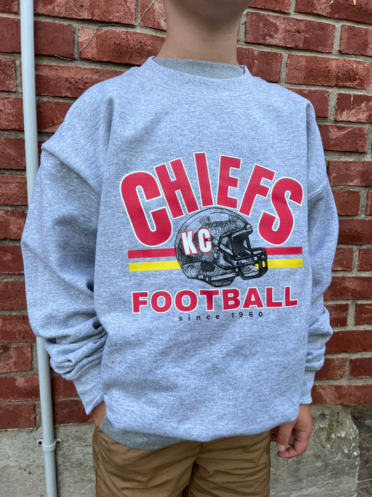 chiefs bold football sweatshirt (all sizing)