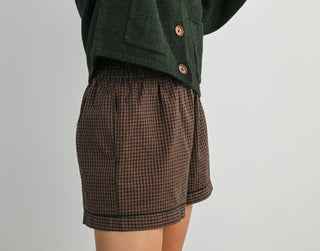 piece of life gingham shorts