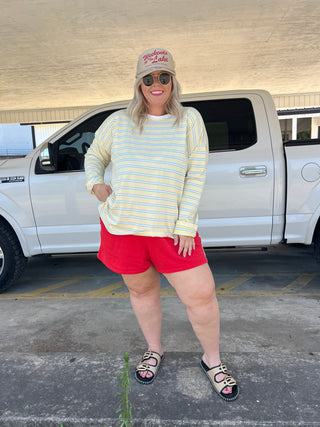 I see clearly now striped top
